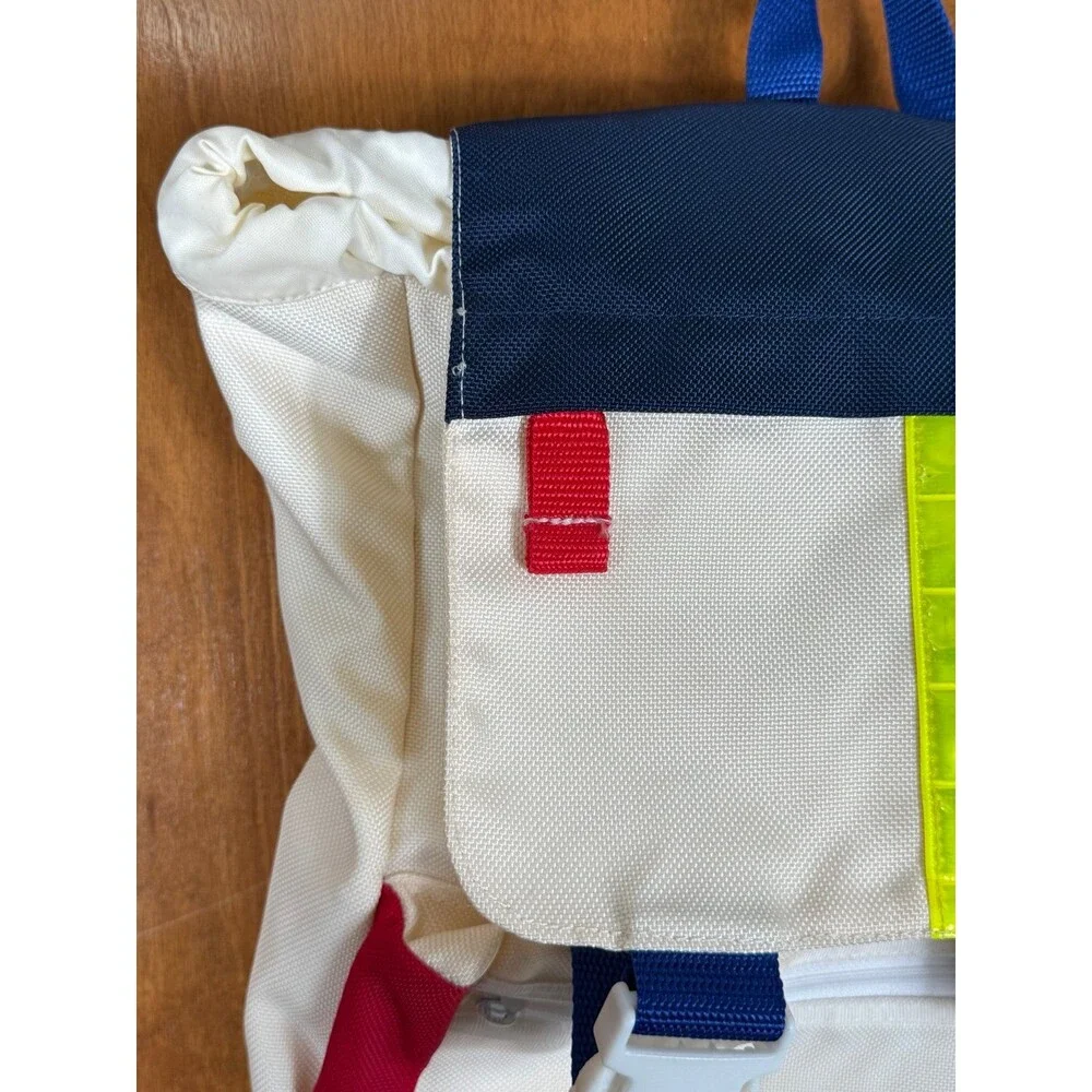 Vintage Rare Tommy Hilfiger Sailing Gear US/88 Backpack‎ Bag White
